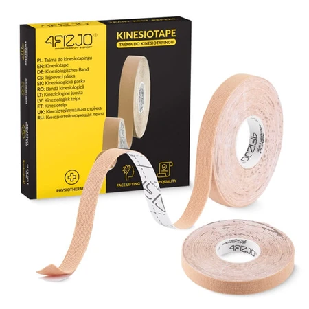 4Fizjo, Kinesiotaping-Band, beige, 1 cm x 5 m