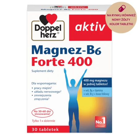 Doppelherz aktiv Magnesium-B6 Forte 400, 3 x 30 comprimate