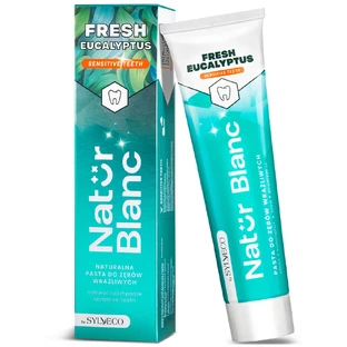 Sylveco Natur Blanc, Zahnpasta für empfindliche Zähne, Frischer Eukalyptus, 100 g
