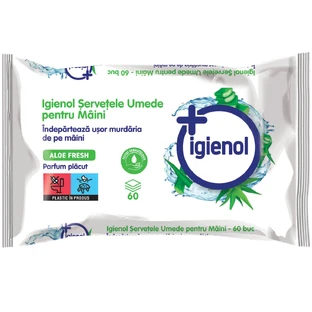 Natte handdoekjes, 60 stuks, Aloë Vera, Igienol