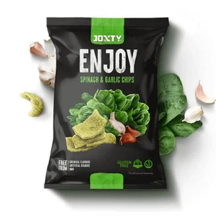 Patatas fritas con espinacas y ajo, 40 g, Enjoy