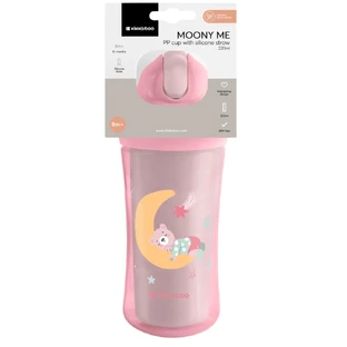 Moony Me Straw Mug, +8 months, 220 ml, Pink, Kikka Boo