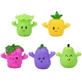 Set of 5 silicone fruit and vegetable puppets, + 3 years, TL-33, AcSmart
