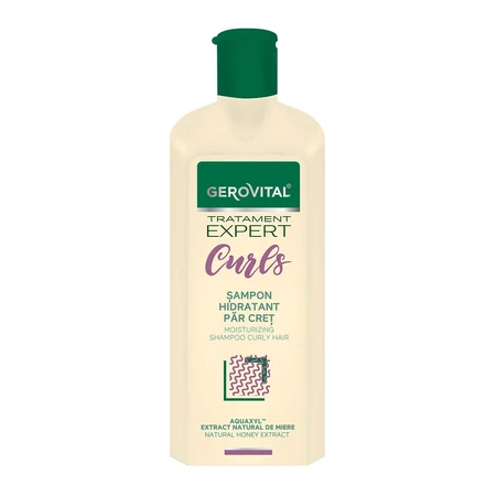 Gerovital Tratament Expert Curls Champú hidratante para cabello rizado, 250 ml