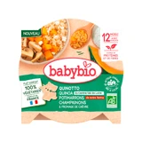 Menu Biologische quinoa, groene pompoen, champignons en geitenkaas, 12 maanden+, 230 g, Babybio