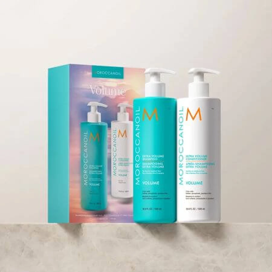 Pachet Sampon si Balsam Extra Volum, 2x500 ml, Moroccanoil