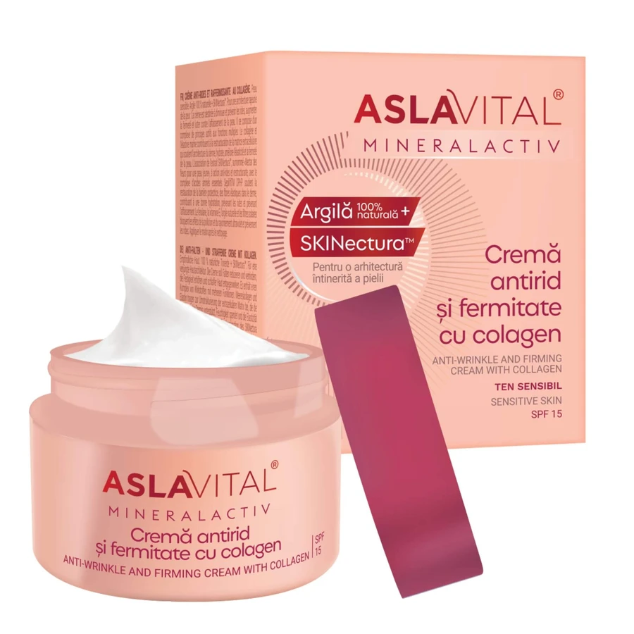 Anti-rimpel en verstevigende crème met mineralActiv collageen, 50 ml, Aslavital