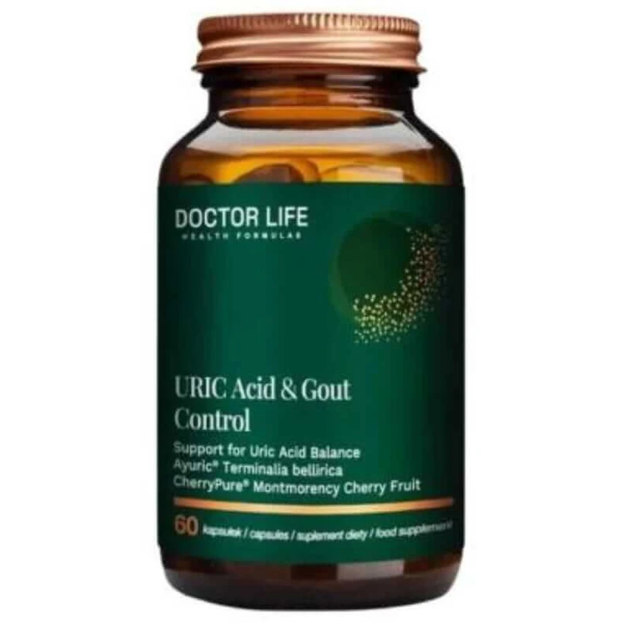 Doctor Life Controlul acidului uric și al gutei 60 capsule