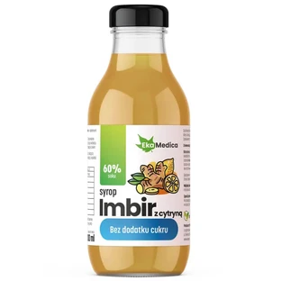 EkaMedica Syrup Ginger with Lemon, no sugar added, 300 ml