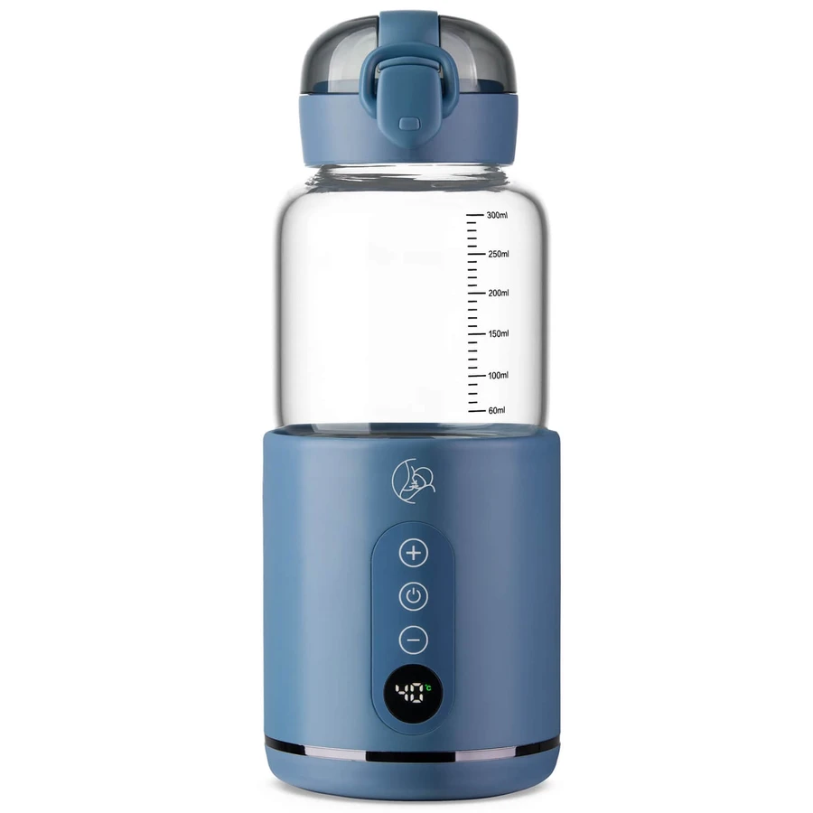 MyBabyBottle, calentador portátil de biberones, agua y leche para bebés, azul