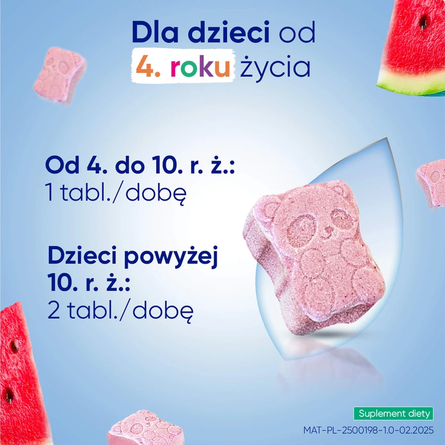 Magne-B6 Kids, vanaf 4 jaar, watermeloensmaak, 30 kauwtabletten