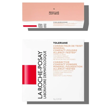 La Roche-Posay Toleriane Teint, Mineralpuder in Pudergrundierung, 11 Light Beige, 9,5 g