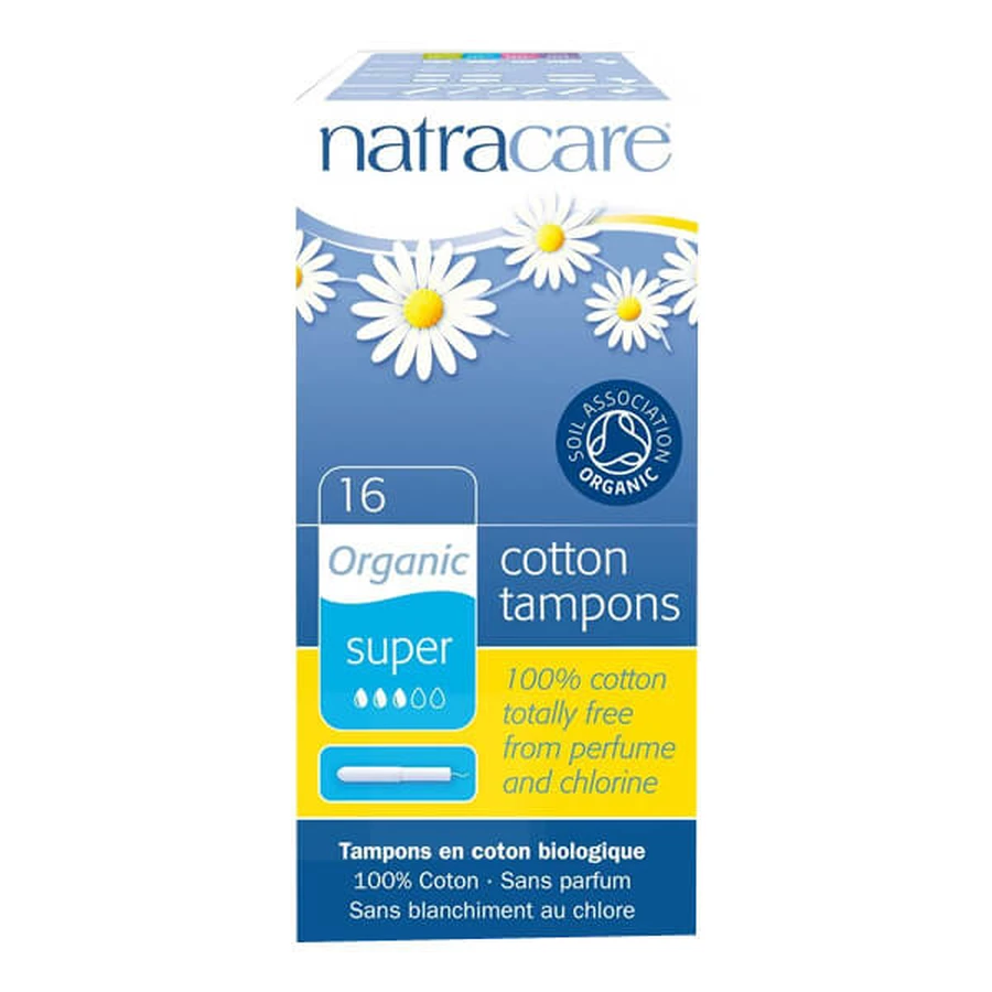 Natracare, Bio-Baumwolltampons, mit Applikator, Super, 16 Stück