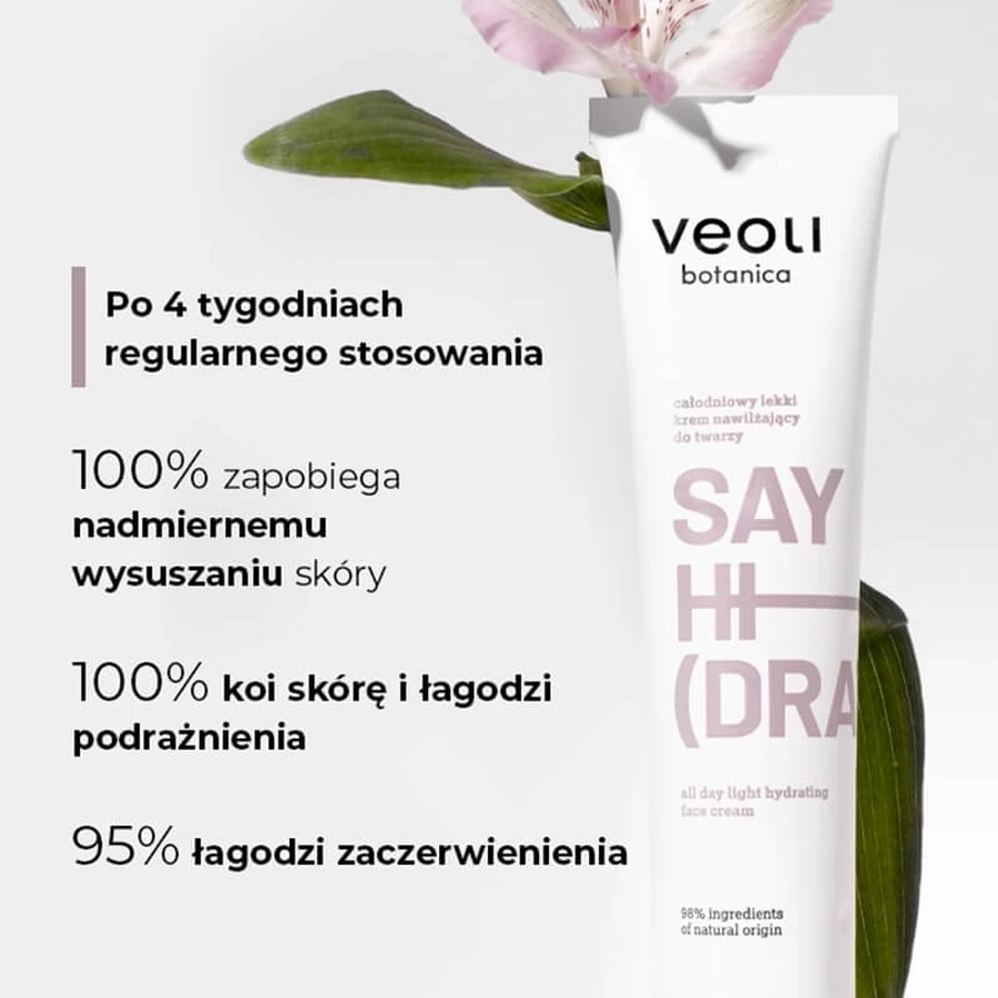 Veoli Botanica Say Hi(dration), ganztägig leichte Gesichtsfeuchtigkeitspflege, 75 ml