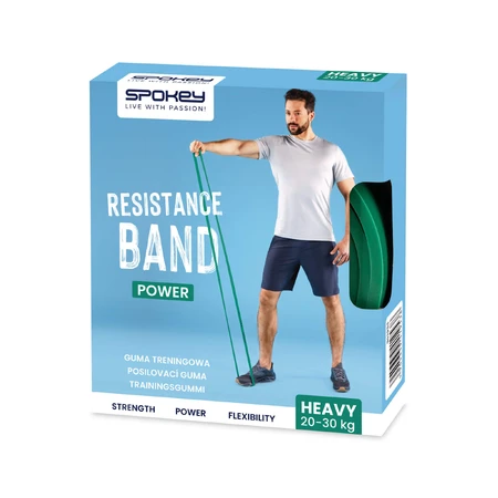 Spokey Power, resistance rubber, hard, green, 1 piece