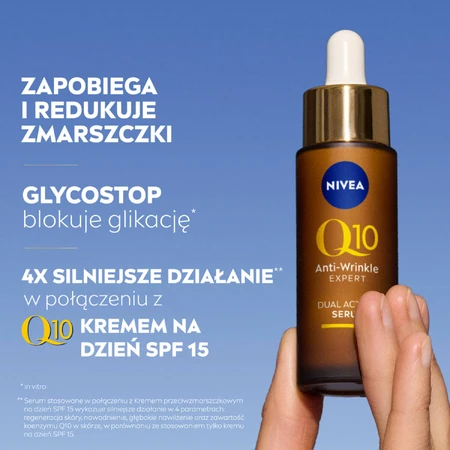 Nivea Q10 Anti-Wrinkle Expert, ser dublu activ pentru față, 30 ml