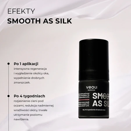Veoli Botanica Glatt wie Seide, reparierende und straffende Augencreme-Maske, 15 ml