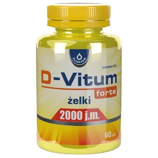 D-Vitum Forte 2000 IU, rollitos de gelatina, 60 unidades