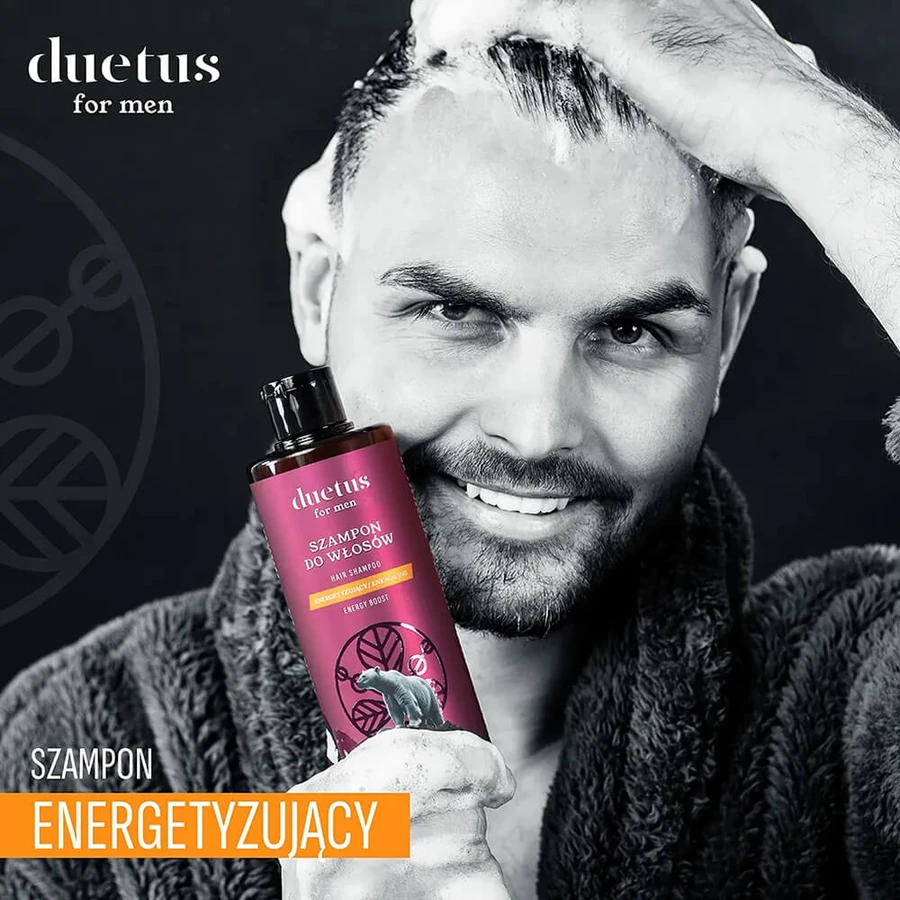 Duetus For Men, energizing hair shampoo, 300 ml