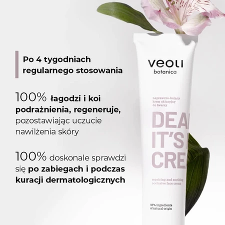 Veoli Botanica Dear Skin, It's Rich Cream, cremă de față oclusivă reparatoare și calmantă, 75 ml