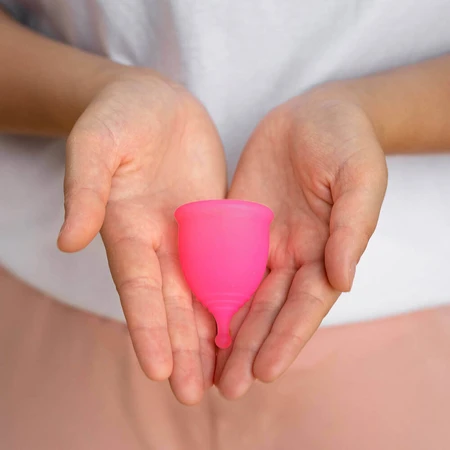 Pink, menstrual cup, size S, 1 piece