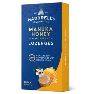 Haddrell's, pastillas para chupar con miel de Manuka MGO 570+, 8 unidades