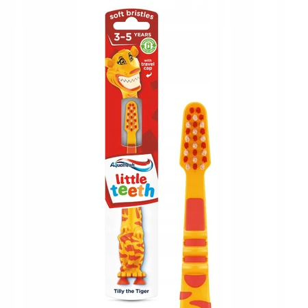 Aquafresh Little Teeth, kindertandenborstel, 3-5 jaar, Zacht, 1 stuk