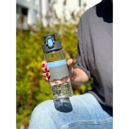 Casno, Kreuzglasflasche, blau, 500 ml