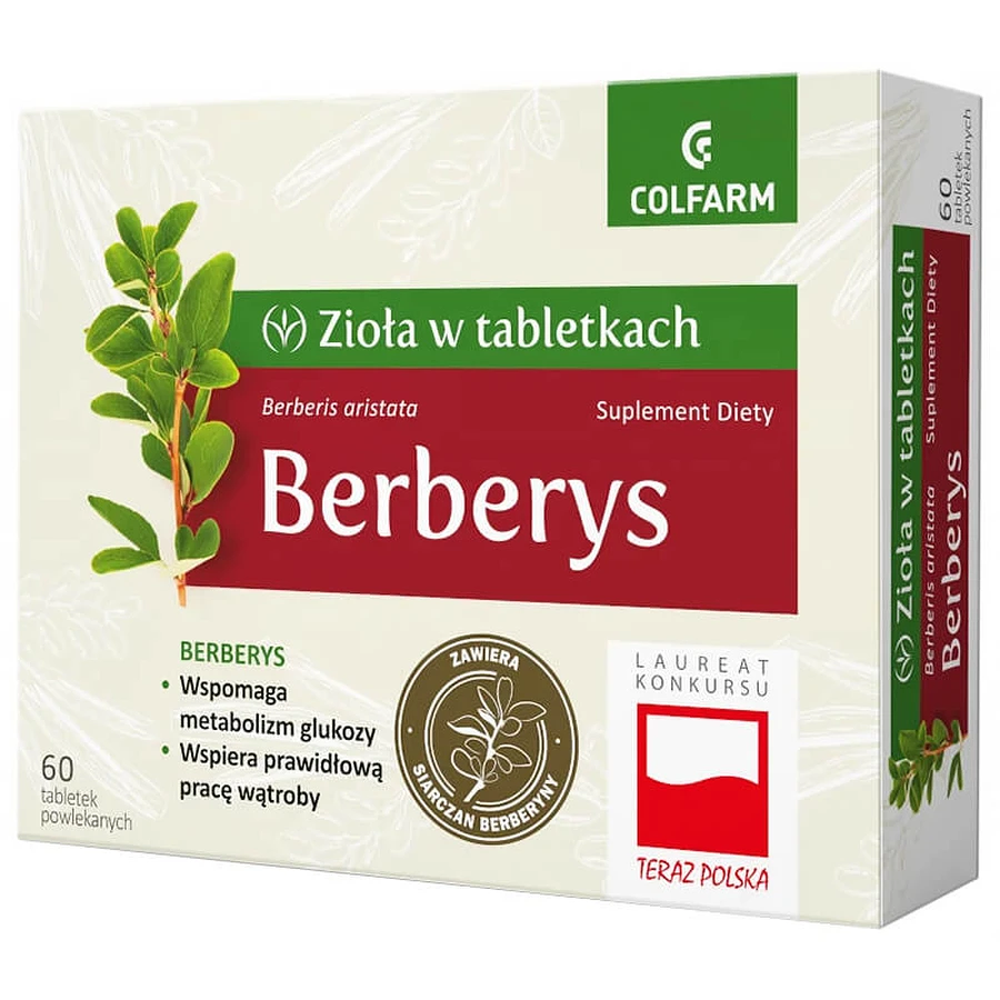 Kräuter in Tabletten Berberis, 60 Filmtabletten