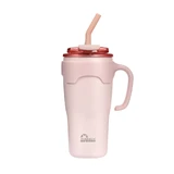 Majestic Sport, thermische mok met rietje Jelly, roze, 650 ml