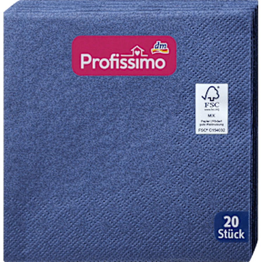 Profissimo Table napkins dark blue