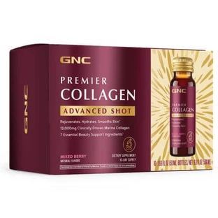 Shoturi cu peptide de colagen marin hidrolizat Premier Collagen, 10 bucati x 50 ml, GNC