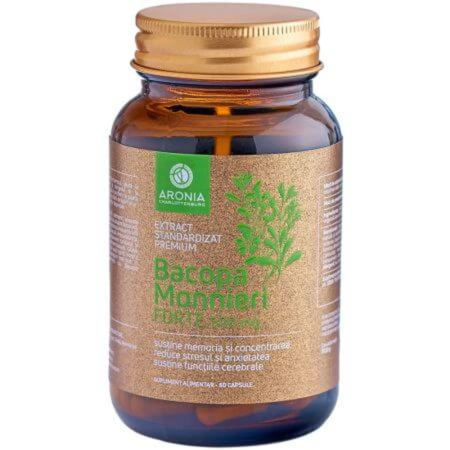 Bacopa Monnieri Forte, 60 Kapseln, Aronia Charlottenburg