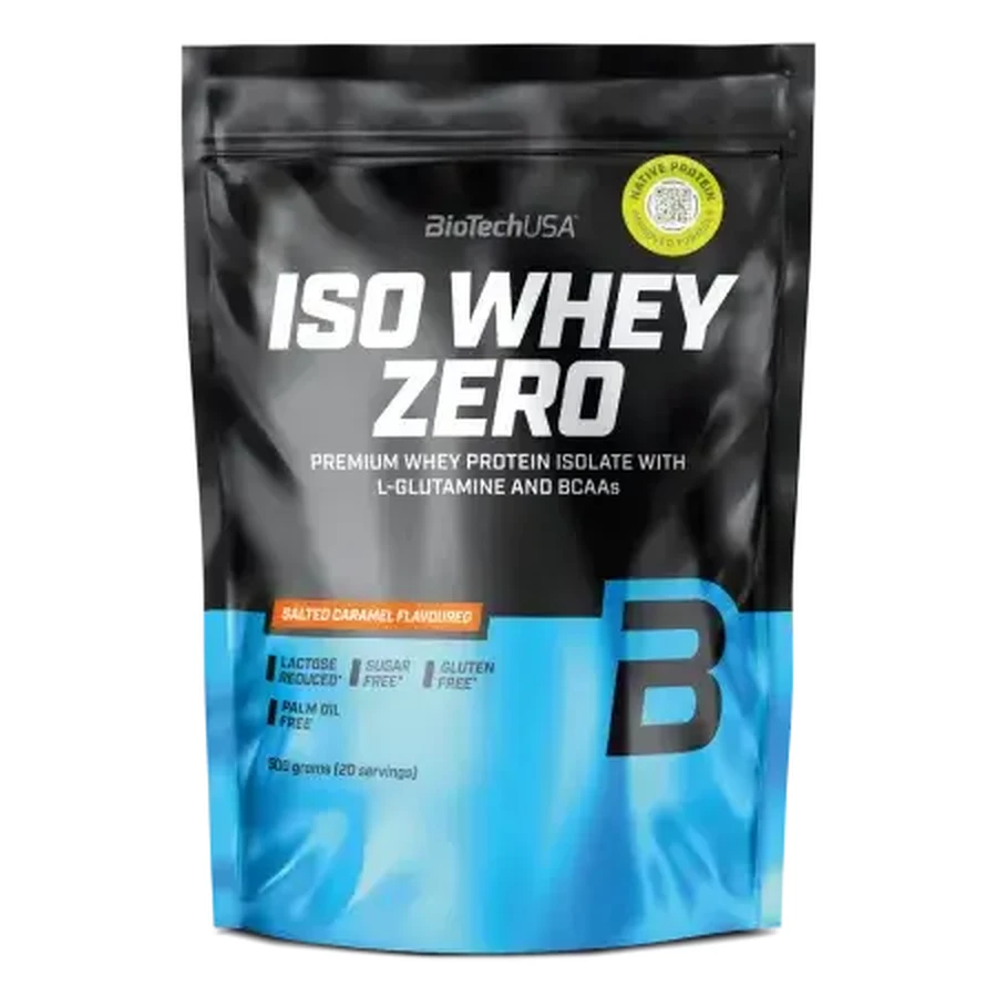 Proteinpulver mit gesalzenem Karamell Iso Whey Zero, 500 g, BiotechUSA