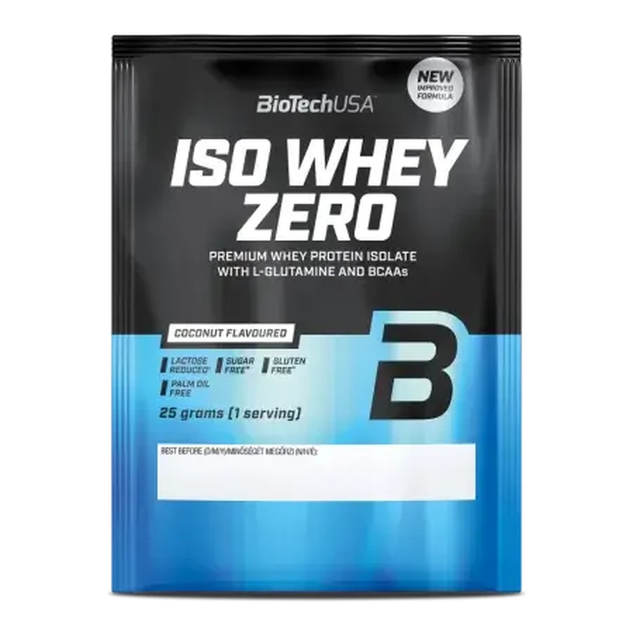 Eiwitpoeder met kokosnoot Iso Whey Zero, 25 g, BiotechUSA