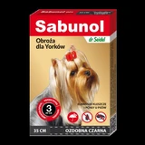 Zwarte anti-parasieten halsband voor honden 2-10 kg Gpi, 35 cm, 1 stuk, Sabunol