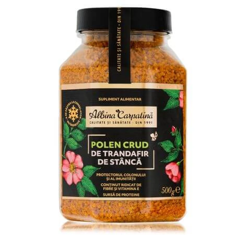Polen crudo de corteza de rosa, 500 g, Albina Carpatina