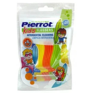 Zahnseide für Kinder, 20 Stück, Pierrot