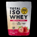 Proteïnepoeder Total Iso Whey met aardbeiensmaak, 450 g, Gold Nutrition