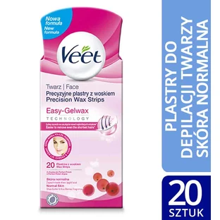 Veet Gezichtshaarverwijdering Wax Slices, 20 stuks