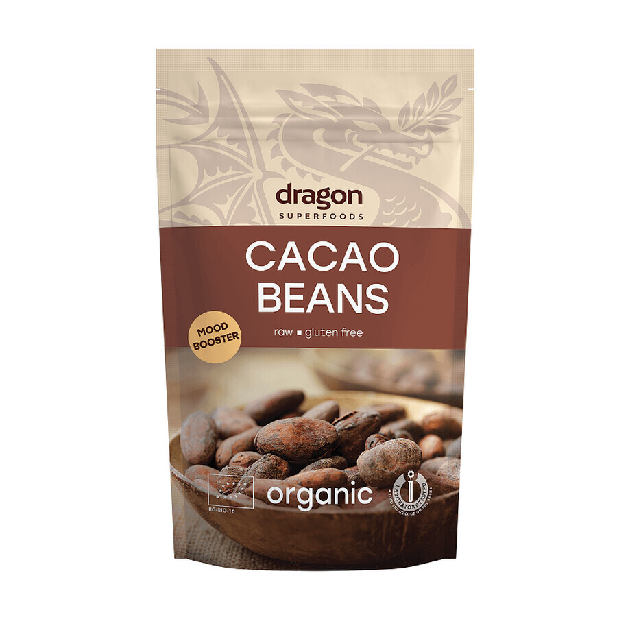 Kakaobohnen ganz Eco, 200 g, Dragon Superfoods