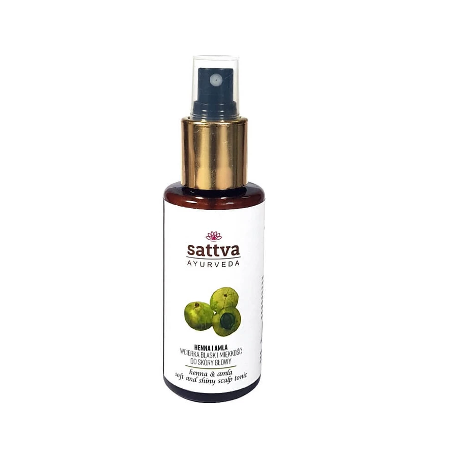 Sattva glans en zachtheid hoofdhuidreiniger Henna amp; Amla, 100 ml