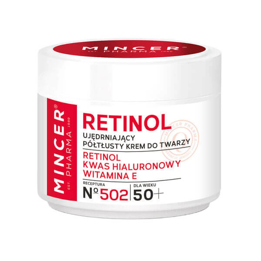 Mincer Pharma Retinol 50+ Straffende halbfette Gesichtscreme Nr.502, 50 ml