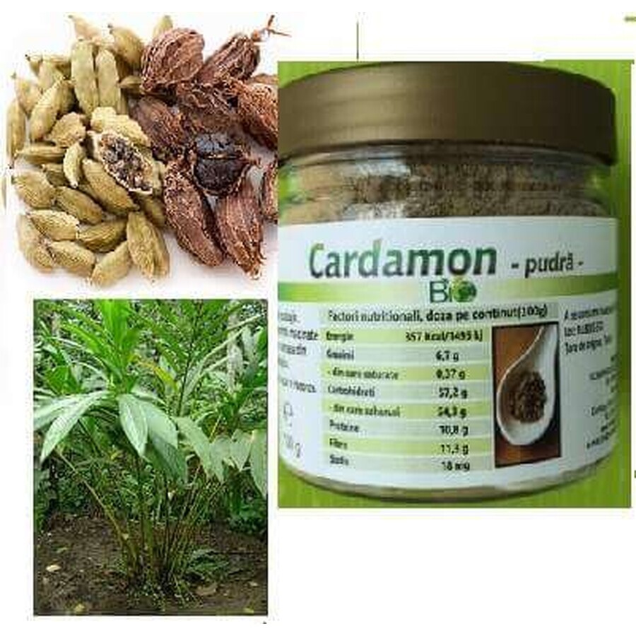 Cardamon Bio Pudra, 100g, Managis