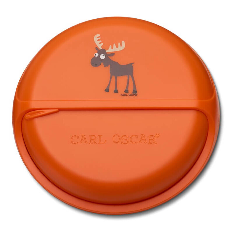 Fächerschrank mit Scheibe, Orange, Carl Oscar