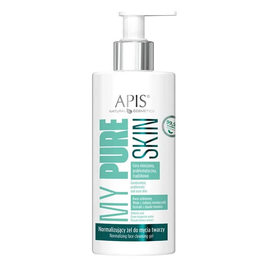 Gel de curățare facială normalizant Apis My Pure Skin, 300 ml