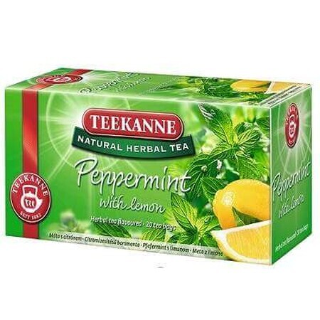 Ceai de menta cu lamaie, 20 x 1.5 g, Teekanne