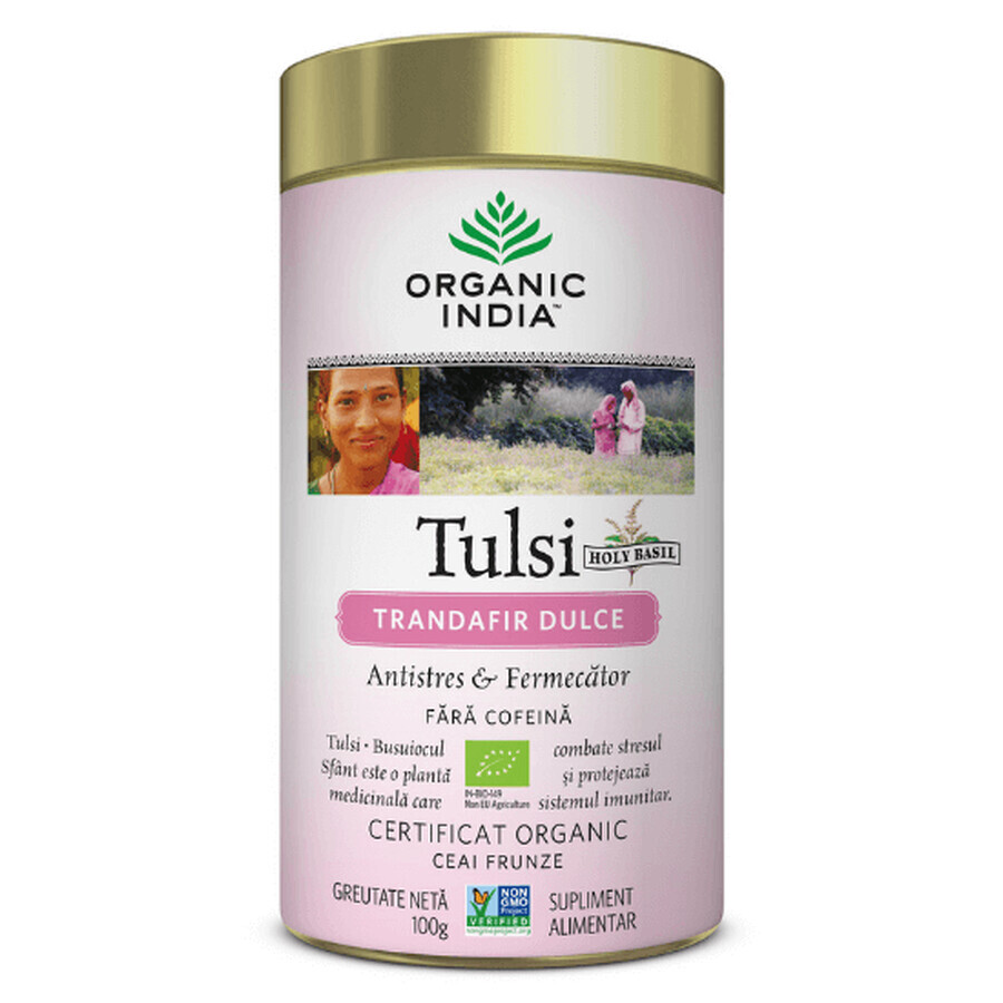 Tulsi Sweet Rose Anti-Stress-Tee, 100g, Bio Indien