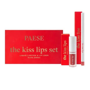 Paese The Kiss Lips Lippenstift und Liner Set 02 Nude Coral