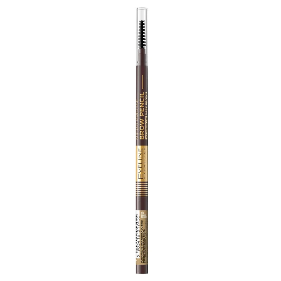 Eveline Cosmetics Micro Precise Ultra Precise Eyebrow Pencil 03 Dark Brown, 1 buc